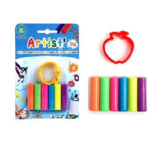 Plastilinas 50g + Formelė ant kortelės (24 vnt.)