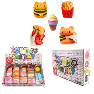 JUMBO Squishies Ekspozicijoje (12 vnt.) - Kvepiantys Antistresiniai Žaislai