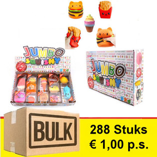 *** DIDMENINIS PASIŪLYMAS *** JUMBO SQUISHY stende (288 vnt.) - HITAS!
