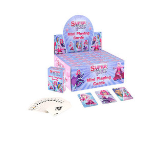 MINI ŽAIDIMŲ KORTOS &ndash; MODELIS: SUPER GIRLS EKSPOZICIJOJE (24 vnt.)