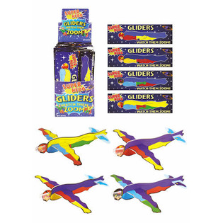 PUTOPLASTO LĖKTUVĖLIAI FIGHTER GLIDERS &ndash; MODELIS: SUPERHEROJAI EKRANE (48 vnt.)