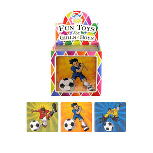 DĖLIONĖ &ndash; FUTBOLININKAI, 13 x 12 cm EKSPOZICIJOJE (108 vnt.)