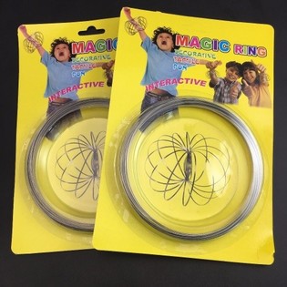 Magi&scaron;ki žiedai / Flow Rings - Kinetinis 3D magi&scaron;kas žiedas - MULTI COLOR | ANT KORTELĖS (12 vnt.)