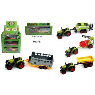 &bdquo;DIE CAST&ldquo; TRAKTORIŲ RINKINYS EKRANE (12 vnt.)