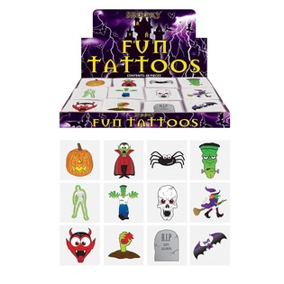 Fun Tattoos &ndash; Helovino modelis (48 pakuotės x 12 vnt.)