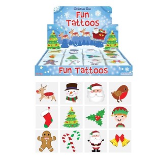 LINKSMOS TATUIRUOTĖS &ndash; KALĖDINIS MODELIS (48 pak. x 12 vnt.)