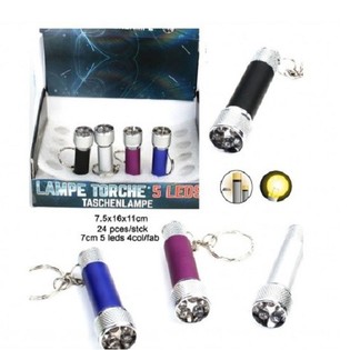 5 LED Žibintuvėlis-Raktų Pakabukas Ekspozicijoje (24 vnt.)