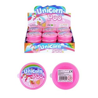 Blizgantis &Scaron;lyk&scaron;tukas Vienaragis | Unicorn Glitter Slime (24 vnt.)
