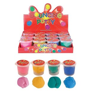 &Scaron;oklus plastilinas Bouncing Putty ekrane (12 vnt.)