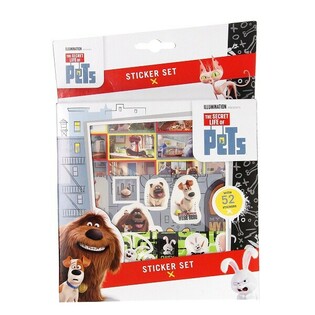Lipdukų rinkinys SECRET LIFE OF PETS 52 dalių (12 vnt.)