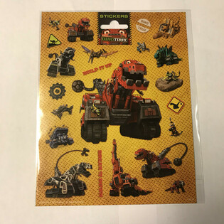 Dideli Dinotrux lipdukų lak&scaron;tai, 20x16 cm (10 vnt.)