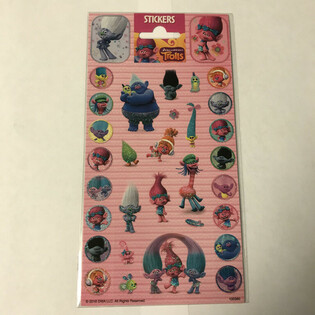 Lipdukų Lapas TROLLS - 20 x 10 cm (10 vnt.)