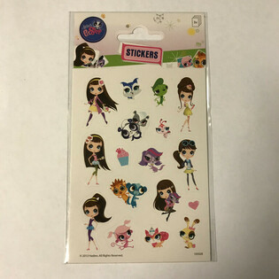 LIPDUKŲ LAPAS: LITTLE PETSHOP, matmenys 16 x 9 cm (10 vnt.)