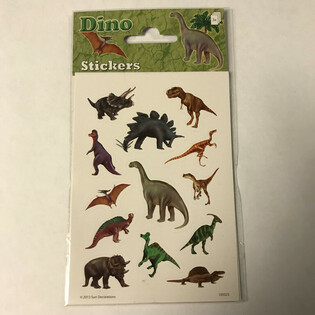 LIPDUKŲ LAPAI: DINOZAURAI, 16 x 9 cm (10 vnt.)