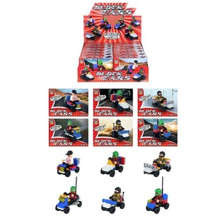 BLOCK CARS &ndash; Konstruktoriaus Transporto Priemonės (12 vnt.)