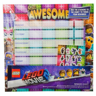 LEGO APDOVANOJIMŲ LENTELĖ SU LEGO LIPDUKAIS (24 vnt.)