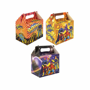 MENIU DĖŽUTĖ &ndash; SUPERHEROJUS &ndash; 14 x 9,5 x 18 cm (24 vnt.)