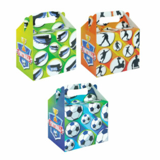 Meniu dėžutė &ndash; FUTBOLAS &ndash; 14 x 9,5 x 18 cm (24 vnt.)