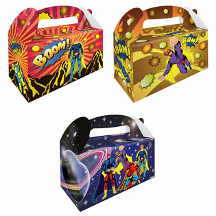 Meniu dėžutė – Superherojai – 22,5 x 9,5 x 18 cm (12 vnt.)