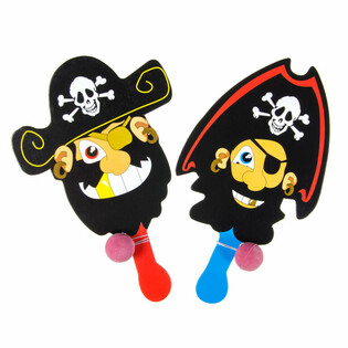 Raketė su kamuoliuku ant gumos Piratas (24 vnt.)
