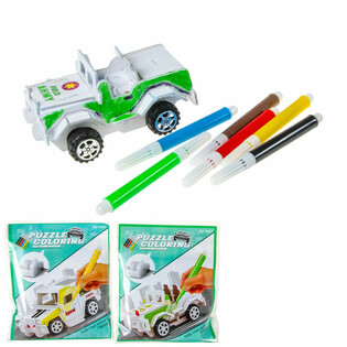3D dėlionė Surink ir nuspalvink savo automobilį (12 vnt.)