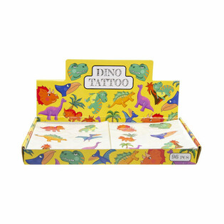 Dinozaurų Fun tatuiruočių rinkinys (96 vnt. ekspozicija)