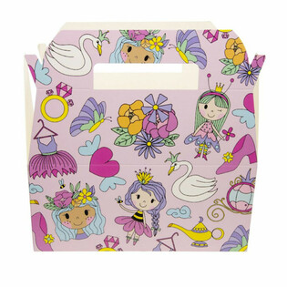 Vaiki&scaron;ko Meniu Dėžutė Princesė - Menu Box - 22,5 x 12 x 9,5 cm (24 vnt.)