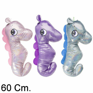 DIDELIS PLIU&Scaron;INIS JŪRŲ ARKLIUKAS, 60 CM - MI&Scaron;RIOS SPALVOS (6 vnt.)