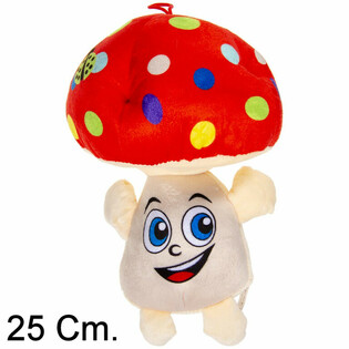 DIDELIS PLIU&Scaron;INIS GRYBAS SU VEIDUKU - 25 CM - SPALVŲ MI&Scaron;INYS (6 vnt.)