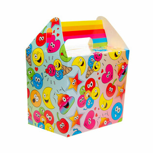 MENIU DĖŽUTĖ / ŠVENTINĖ DOVANŲ DĖŽUTĖ SMILEY 14x10x17 cm (12 vnt.)