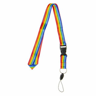 Vaivoryk&scaron;tės spalvų kaklo juostelė / Lanyard - 50 vnt.