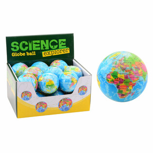 SCIENCE EXPLORER - Putplasčio kamuoliukas gaublys &Oslash;6 cm (18 vnt. ekrane)