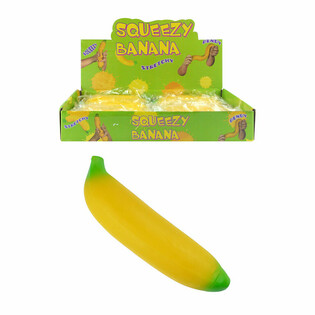 Minkomas bananas &bdquo;Squeeze&ldquo; - 18 cm (12 vnt. ekspozicija)