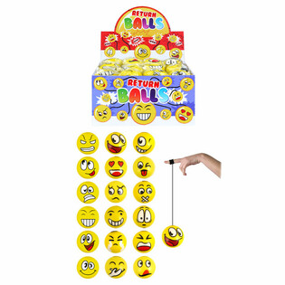 Putplas$$io kamuoliukai Smiley Return ekrane (24 vnt.)