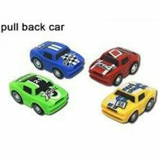 SPORTINIAI PULL BACK AUTOMOBILIAI - ĮVAIRIOS SPALVOS (48 vnt.)
