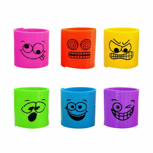 MINI SPIRALĖS FUNNY FACES &Oslash;3,5 CM (6 vnt.)