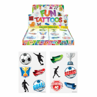 LINKSMOS TATUIRUOTĖS - FUTBOLAS STENDE (96 vnt.)