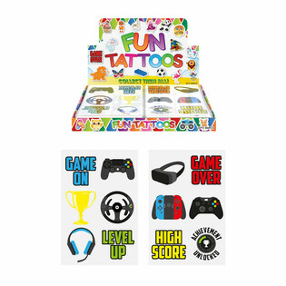 Gamer Fun Tatuiruotės Displaybox (96 lapai)