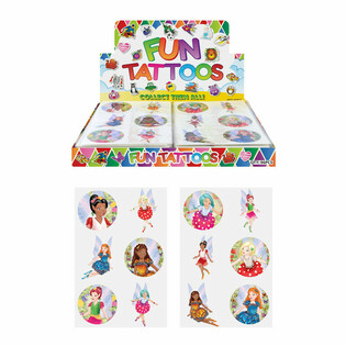 Linksmos tatuiruotės - Fėjų ekranas (96 vnt.)