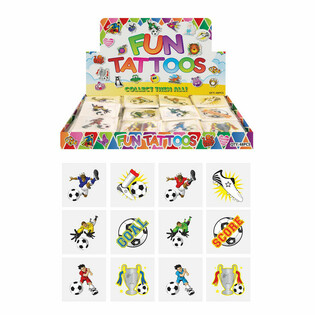 FUN TATTOO'S - Futbolo ekspozicija (48 pakuotės po 12)
