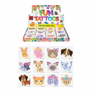LINKSMOS TATUIRUOTĖS - KAČIŲ IR &Scaron;UNŲ EKRANAS (48 PAKETAI)
