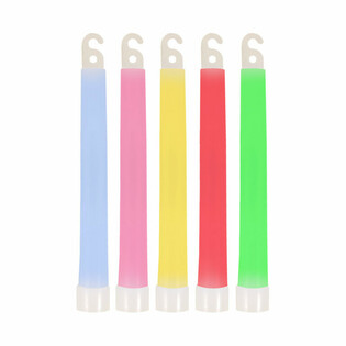 &Scaron;VIEČIANČIOS LAZDELĖS GLOW STICK - 15CM SU VIRVELE - SPALVŲ MIKSAS (25 vnt.)