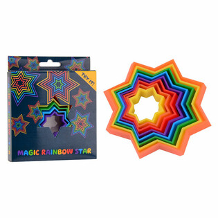 MAGIC STAR 3D FIDGET ŽAIDIMAS - 3D MAGIC SHAPE - MAGIC FIDGET 3D - DĖŽUTĖJE (24 vnt.)
