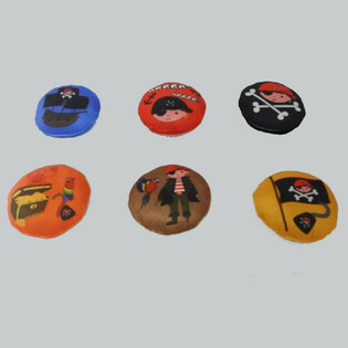 PLIU&Scaron;INIS PIRATAS - SKERSMUO: 10 CM (48 vnt.)