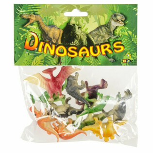 12 VNT. DINOZAURŲ ŽAISLINĖS FIGŪRĖLĖS PAKUOTĖJE (6 vnt.)