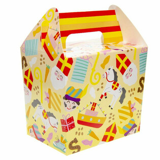 SINTERKLAAS MENIU DĖŽUTĖ / DOVANŲ DĖŽUTĖ 14x10x17 cm (12 vnt.)
