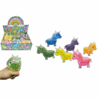 Glituojantis suspaudžiamas vienaragis, dėžutėje (12 vnt.)