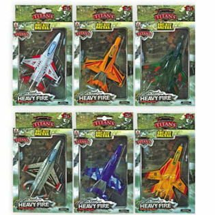 Metaliniai F16 Lėktuvai Die-Cast (6 vnt.)