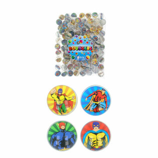 Mix Super herojai - &Scaron;oklieji kamuoliukai &Oslash;3,3 cm (100 vnt.)