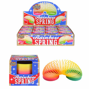 RETRO TOYS - VAIVORYK&Scaron;TĖS SPIRALĖ &Oslash; 6,5 CM EKSPOZICIJOJE (12 vnt.)